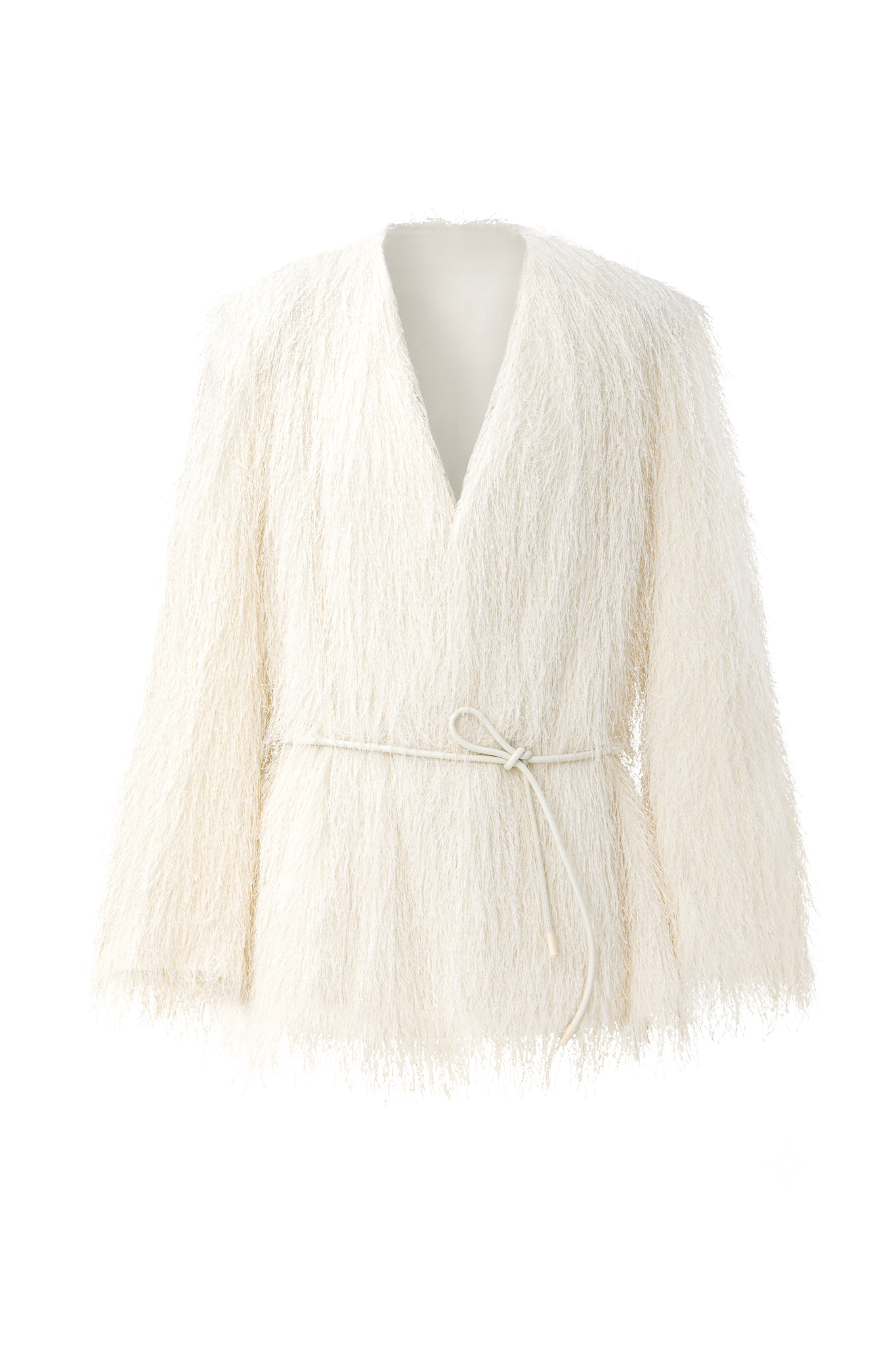 ROWAN FRINGE JACKET WHITE