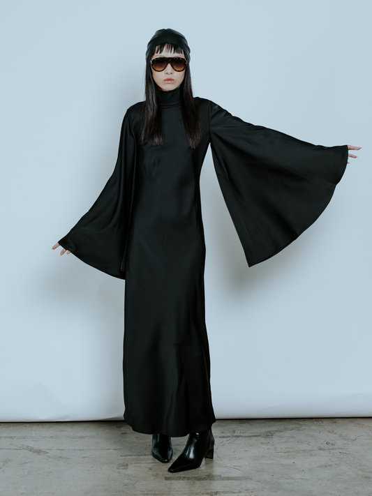 HARLOW MIDI DRESS BLACK
