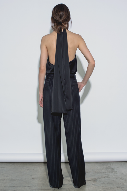 EDEN SCARF TOP BLACK
