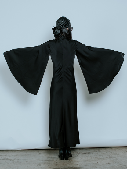HARLOW MIDI DRESS BLACK