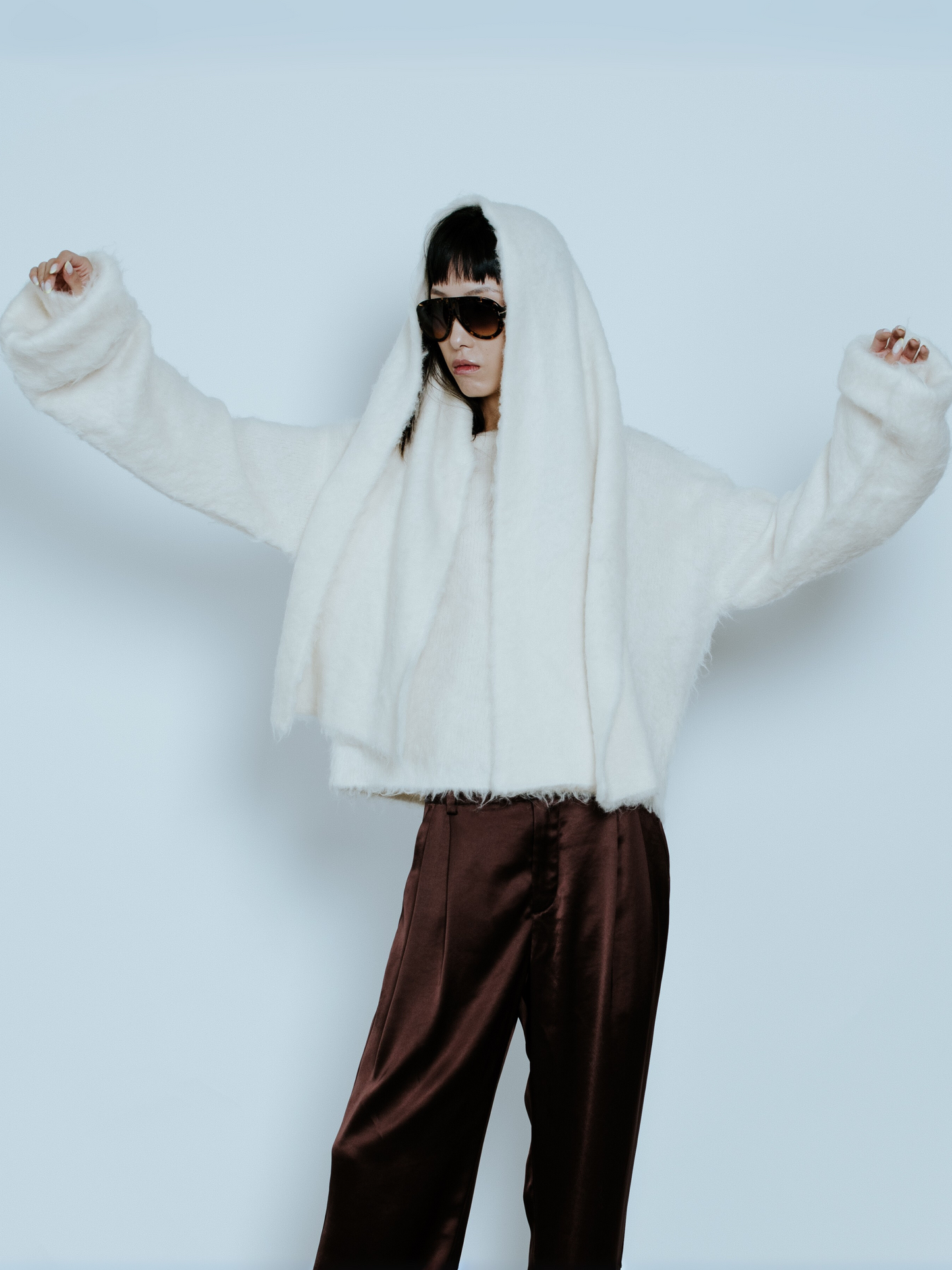 HANA SCARF SWEATER