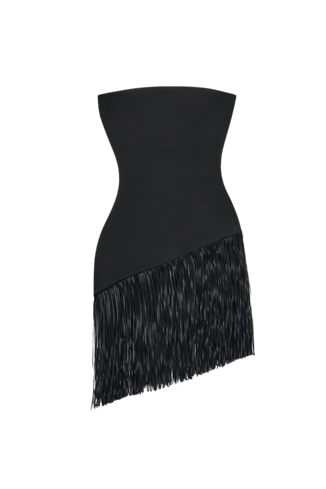 RIO FRINGE TOP BLACK