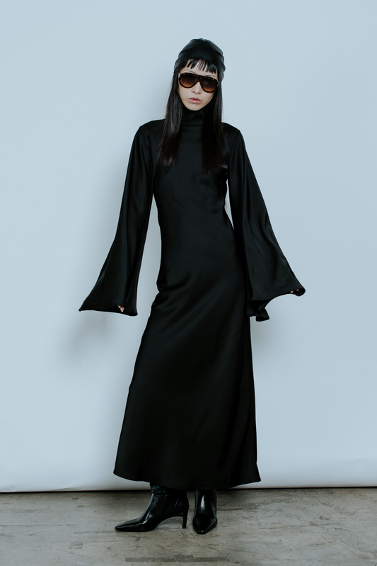 HARLOW MIDI DRESS BLACK
