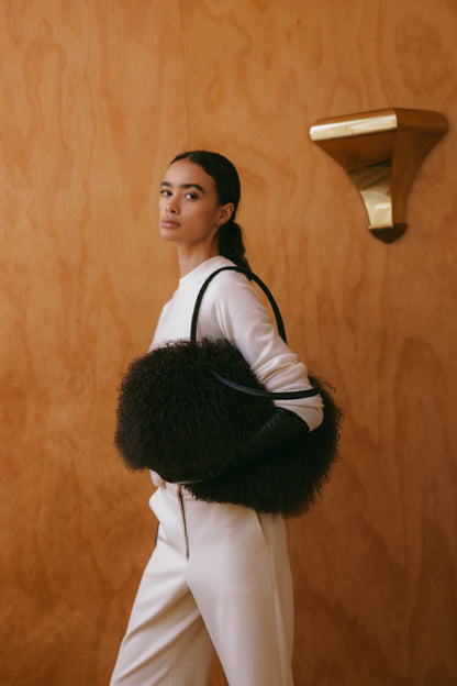 FECHIN SHEARLING BAG PIÑON