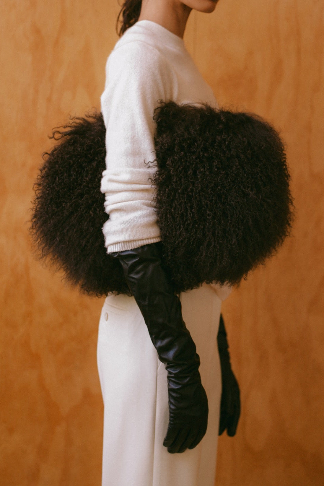 FECHIN SHEARLING BAG PIÑON