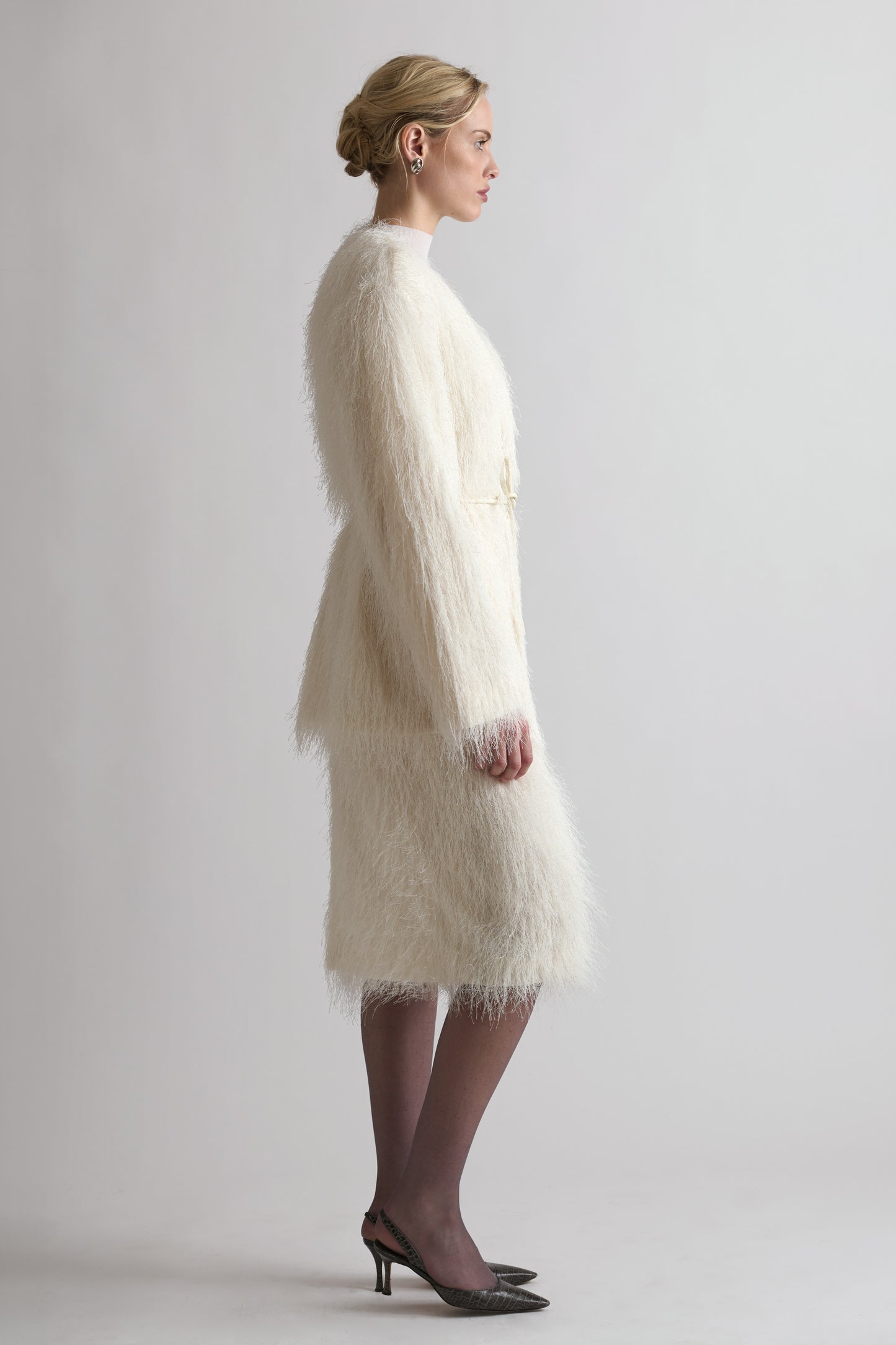 ROWAN FRINGE JACKET WHITE
