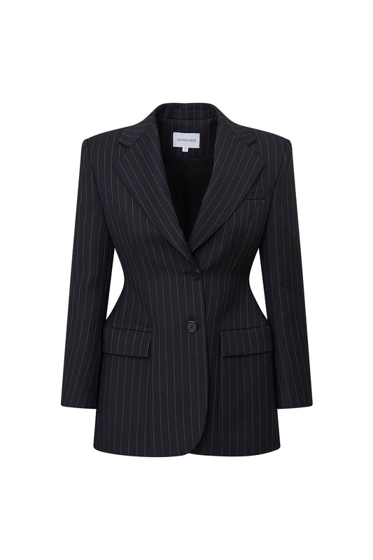 ROCKY PINSTRIPE BLAZER