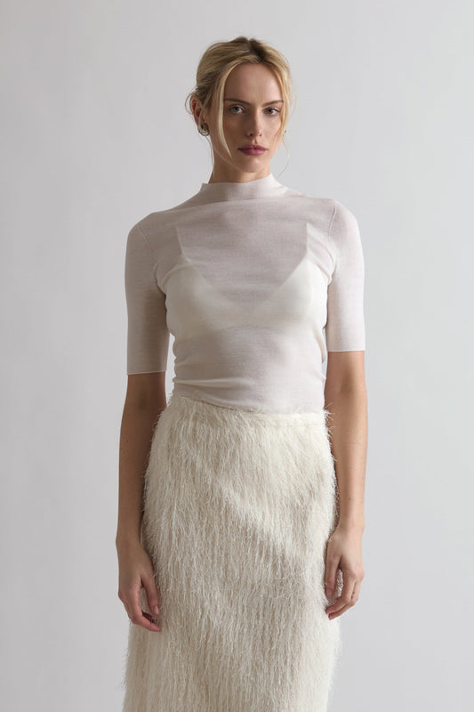 VEIL TOP WHITE