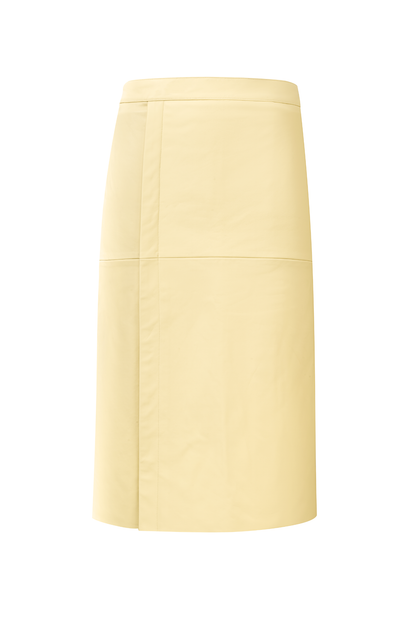 WILLOW LEATHER SKIRT YELLOW