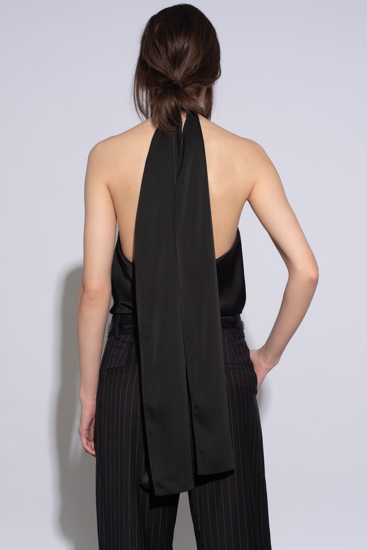 EDEN SCARF TOP BLACK