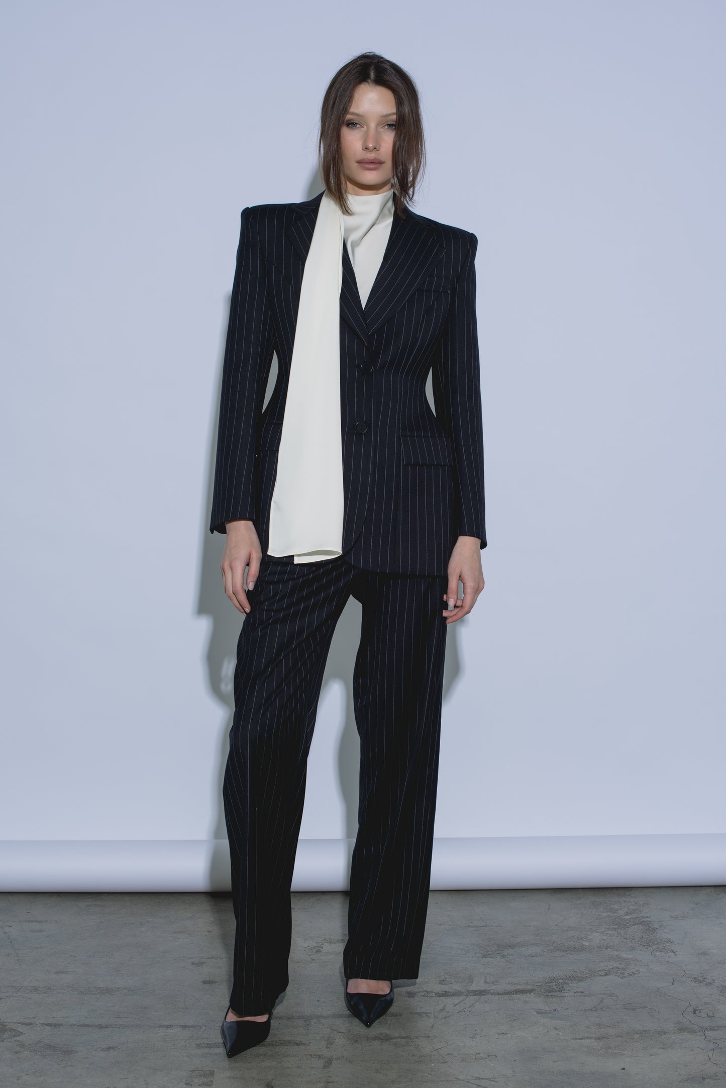 ROCKY PINSTRIPE BLAZER