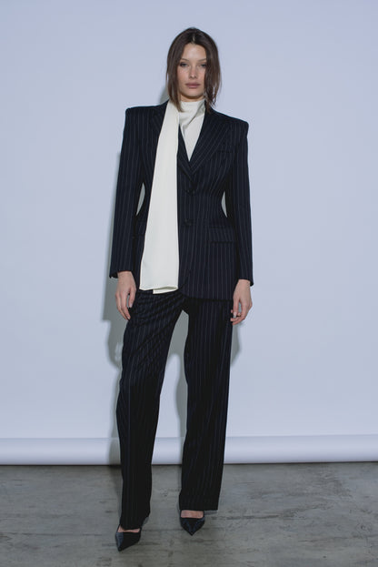 ROCKY PINSTRIPE BLAZER