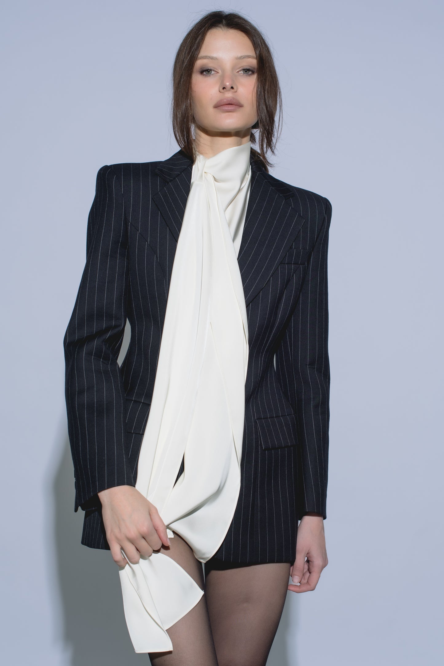 ROCKY PINSTRIPE BLAZER