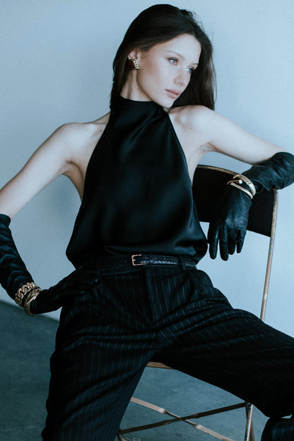 EDEN TOP BLACK SAMPLE SALE